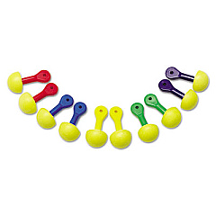 3M E-A-R Express Asst Colored-Grip Pod Plugs, Cordless, 25NRR, YW/Asst, 100 Pairs (3212200)