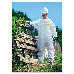 DuPont ProShield NexGen Coveralls, Zip Closure, Large, White (NG120SL)