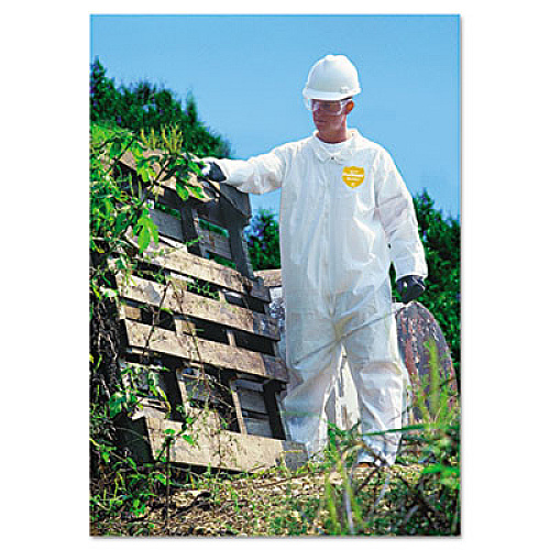 DuPont ProShield NexGen Coveralls, Zip Closure, Large, White (NG120SL)