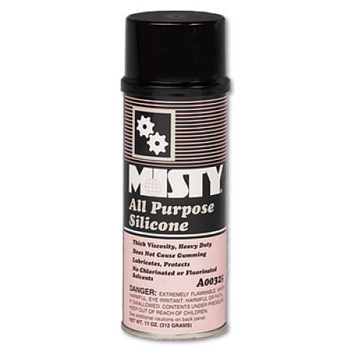 Misty All-Purpose Silicone Spray Lubricant, Aerosol Can, 11oz, 12/Carton (1002092)