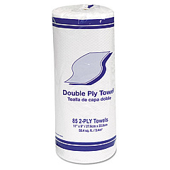 General Supply Kitchen Roll Towel, 2-Ply, 11 x 9, White, 85 Sheets/Roll, 30 Rolls/Carton (GEN1799B)