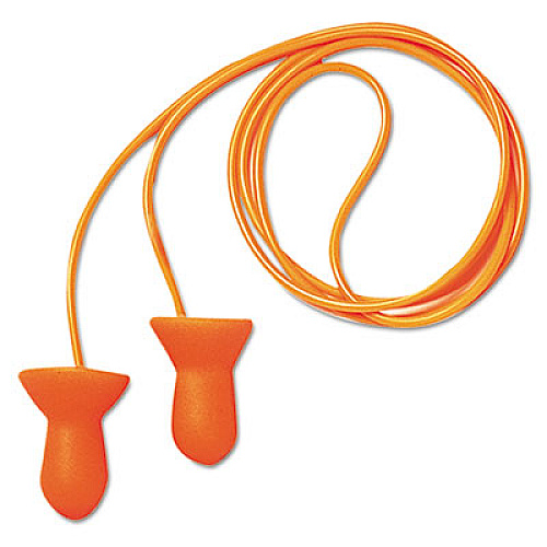 Howard Leight by Honeywell Quiet Multiple-Use Earplugs, Corded, 26NRR, Orange/Blue, 100 Pairs (QD30)