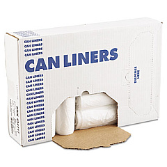 Boardwalk High-Density Can Liners, 56 gal, 14 microns, 43" x 47", Natural, 200/Carton (BWK434717)