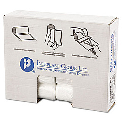 Inteplast Group High-Density Commercial Can Liners, 10 gal, 6 microns, 24" x 24", Natural, 1,000/Carton (S242406N)