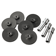 Swingline Replacement Head Punch Set, Three Heads/Five Discs, 9/32 Diameter Hole, Gray (74857)