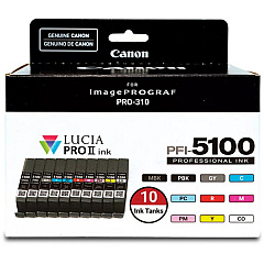 Canon PFI-5100 10-Cartridge Ink Set for imagePROGRAF PRO-310 (6951C007) Canon PFI-5100 10-Cartridge Ink Set for imagePROGRAF PRO-310 (6951C007)