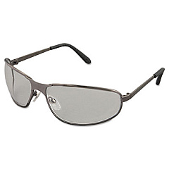 Honeywell Uvex Tomcat Safety Glasses, Gun Metal Frame, Clear Lens (S2450)