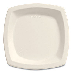 Dart Bare Eco-Forward Sugarcane Dinnerware, Plate, 6.7" dia, Ivory, 125/Pack (6PSC2050PK)