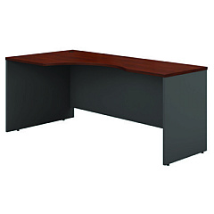 Bush Series C Collection Left Corner Desk Module, 71.13" x 35.5" x 29.88", Hansen Cherry/Graphite Gray (WC24432)