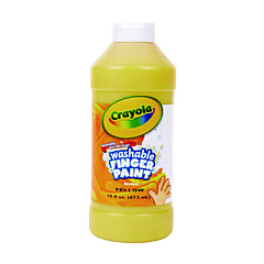 Crayola Washable Fingerpaint, Yellow, 16 oz Bottle (551316034)