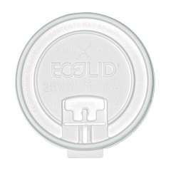 Eco-Products 25% Recycled Content Dual-Temp Lock Tab Lid with Straw Slot, Fits 10 oz to 20 oz Cups, 50/Pack, 12 Packs/Carton (EPHCLDTRCT)