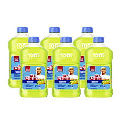 Mr. Clean Multi-Surface Antibacterial Cleaner, Summer Citrus, 45 oz Bottle, 6/Carton (77131)