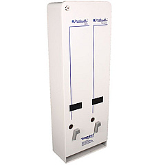 Impact Naturelle J6-RC Enamel Feminine Dual Dispenser, Metal, 10.63 x 5.63 x 30.5, White (25191000)