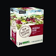 New England Coffee Breakfast Blend K-Cup Pods, 24/Box (0036)