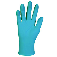 KleenGuard G10 Blue Nitrile Gloves, Powder-Free, Blue,242 mm Length,  Large, 100/Box (57373)
