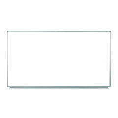 Luxor Wall-Mounted Magnetic Whiteboard, 72" x 40", White Surface, Silver Aluminum Frame (WB7240W)