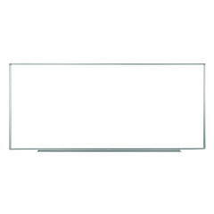 Luxor Wall-Mounted Magnetic Whiteboard, 96" x 40", White Surface, Silver Aluminum Frame (WB9640W)
