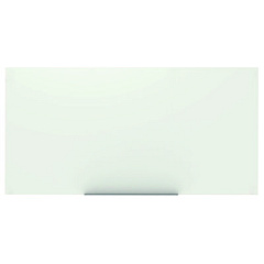Luxor Magnetic Wall-Mounted Glass Board, 96" x 48", White Surface, Frameless (WGB9648M)