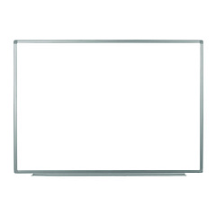 Luxor Wall-Mounted Magnetic Whiteboard, 48" x 36", White Surface, Silver Aluminum Frame (WB4836W)