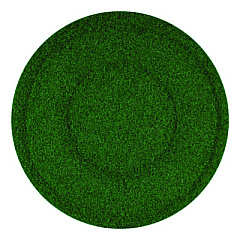 Americo TurfScrub Brush Floor Pad, 20" Diameter, Green, 4/Carton (402920)