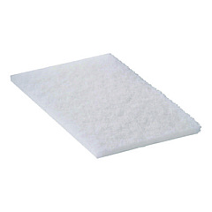 Americo 92-98 Light Duty Hand Pad, 6 x 9, White, 20/Carton (510111)