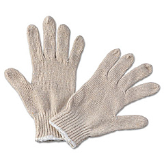 Boardwalk String Knit General Purpose Gloves, Large, Natural, 12 Pairs (BWK782)