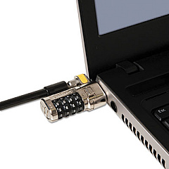 Kensington ClickSafe Combination Laptop Lock, 6ft Steel Cable, Black (64697)