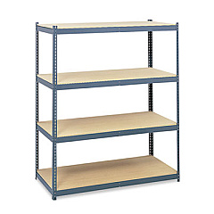 Safco Steel Pack Archival Shelving, 69w x 33d x 84h, Gray (5260)