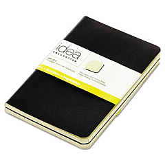 TOPS Idea Collective Journal, Soft Cover, 1 Subject, Wide/Legal Rule, Black Cover, 5.5 x 3.5, 40 Sheets, 2/Pack (56877)