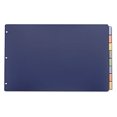 Cardinal Poly Insertable Dividers, 8-Tab, 11 x 17, Assorted, 1 Set (84803)