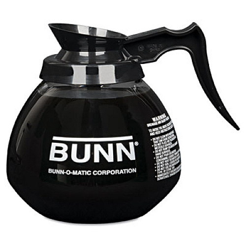 64 oz. Glass Decanter, Black Handle