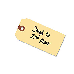 Avery Unstrung Shipping Tags, 11.5 pt. Stock, 5.25 x 2.63, Manila, 1,000/Box (12306)