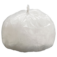 General Supply High-Density Can Liners, 33 gal, 9 microns, 33" x 39", Natural, 500/Carton (BWK333912)