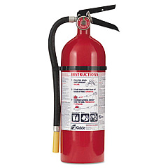 Kidde ProLine Pro 5 Multi-Purpose Dry Chemical Fire Extinguisher, 8.5lb, 3-A, 40-B:C (46611201)