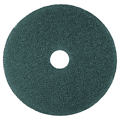 3M Low-Speed High Productivity Floor Pads 5300, 17" Diameter, Blue, 5/Carton (08410)
