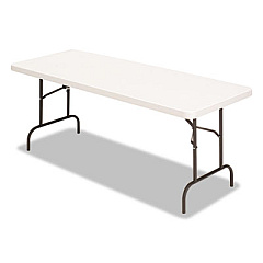 Alera Banquet Folding Table, Rectangular, Radius Edge, 60 x 30 x 29, Platinum/Charcoal (ALE65602)