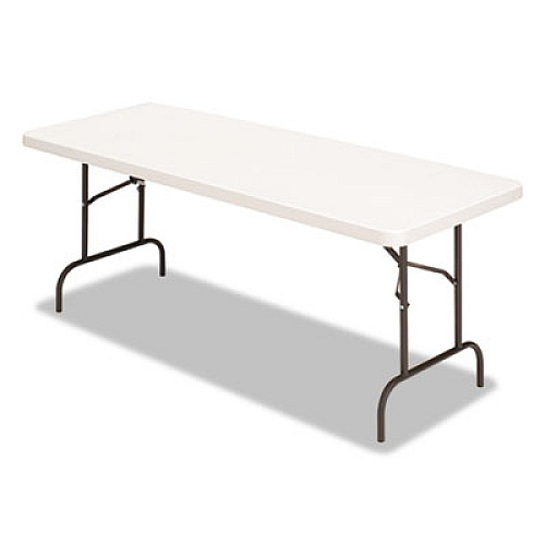 Alera Banquet Folding Table, Rectangular, Radius Edge, 60 x 30 x 29, Platinum/Charcoal (ALE65602)