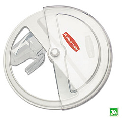 Rubbermaid Commercial ProSave Sliding Lid, 20.75 x 20.75 x 4.75, White/Clear, Plastic (FG9G7700WHT)