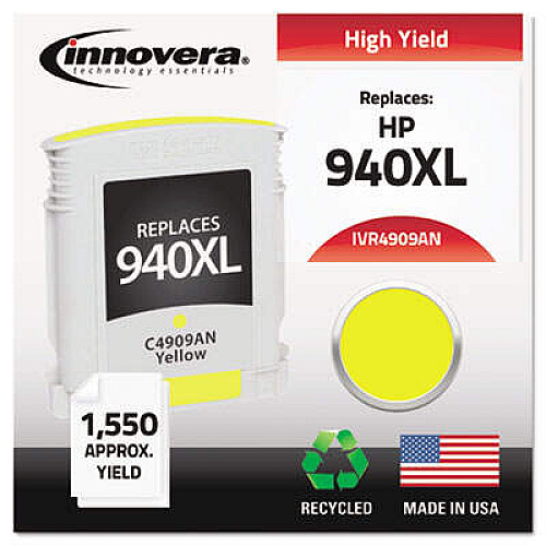 Innovera Remanufactured Yellow High-Yield Ink, Replacement For 940XL (C4909AN)