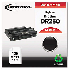 Innovera Black Drum Unit, Replacement for Brother DR250, 12,000 Page-Yield