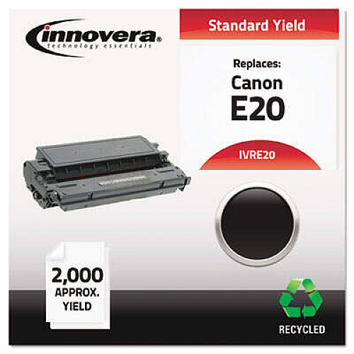 Innovera Remanufactured Black Toner, Replacement for E20 (1492A002AA)