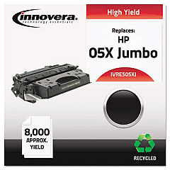 Innovera Remanufactured Black Extended-Yield Toner, Replacement for 05X (CE505XJ)