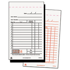 AmerCareRoyal Sales Receipt Book, Two-Part Carbon, 3.25 x 5.6, 1/Page, 50 Forms/Book, 100 Books/Carton (GC12A2)