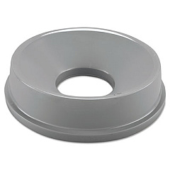 Rubbermaid Commercial Untouchable Funnel Top, Round, 16.25" diameter, Gray (3548GRA)