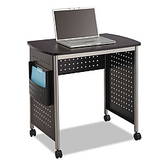 Safco Scoot Desk, 32.25" x 22" x 30.5", Black/Silver (1907BL)