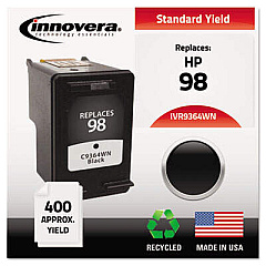 Innovera Remanufactured Black High-Yield Ink, Replacement for 98 (C9364A)
