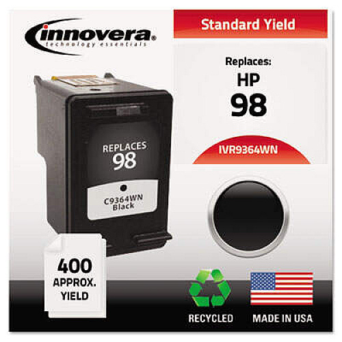 Innovera Remanufactured Black High-Yield Ink, Replacement for 98 (C9364A)