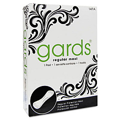HOSPECO Gards Vended Sanitary Napkins #4, 250 Individually Boxed Napkins/Carton (4147)