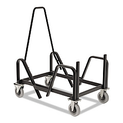 HON Motivate Seating Cart High-Density Stacking Chairs, 21.38w x 34.25d x 36.63h, Black (MSCART)