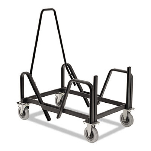 HON Motivate Seating Cart High-Density Stacking Chairs, 21.38w x 34.25d x 36.63h, Black (MSCART)